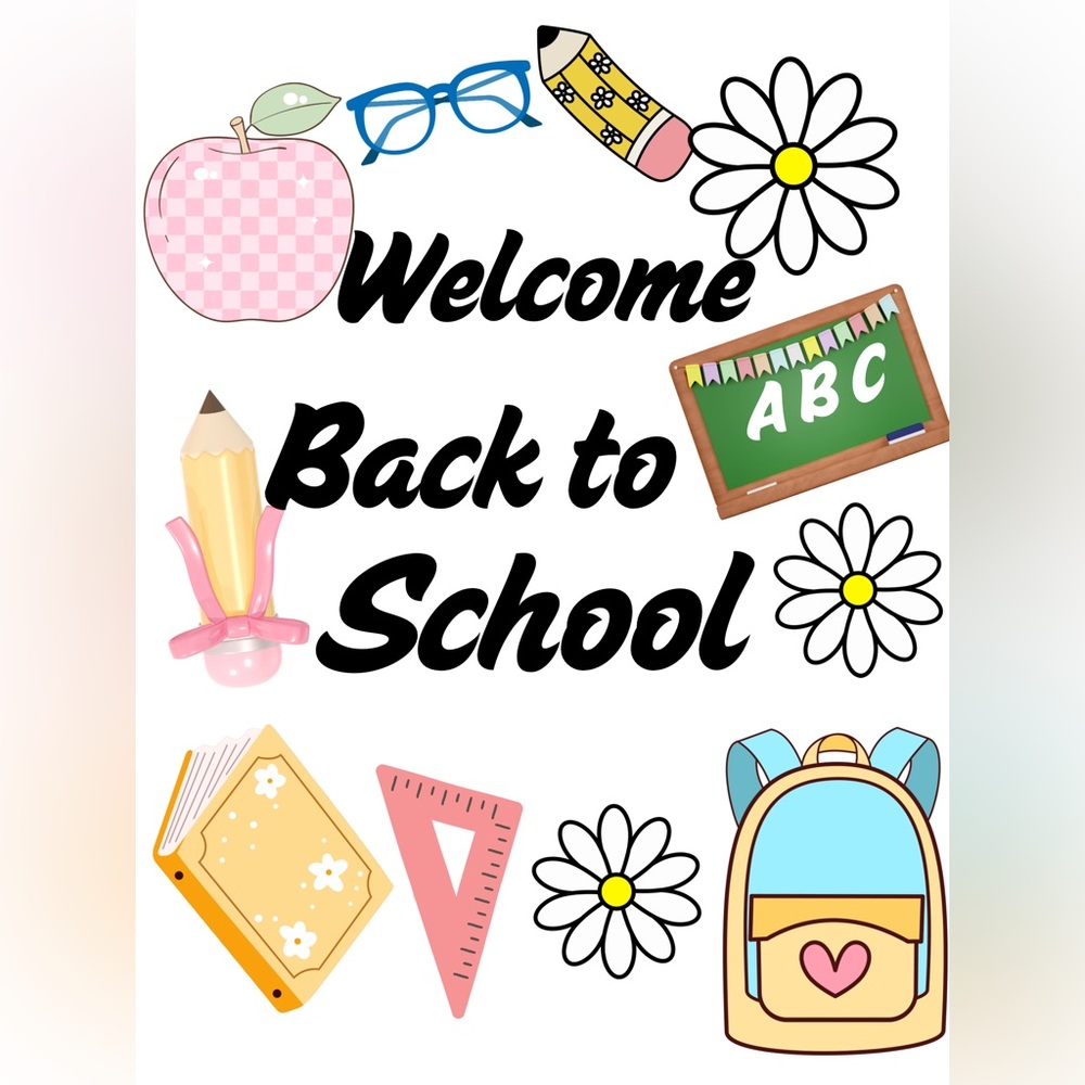 Back to School Graphic digital image